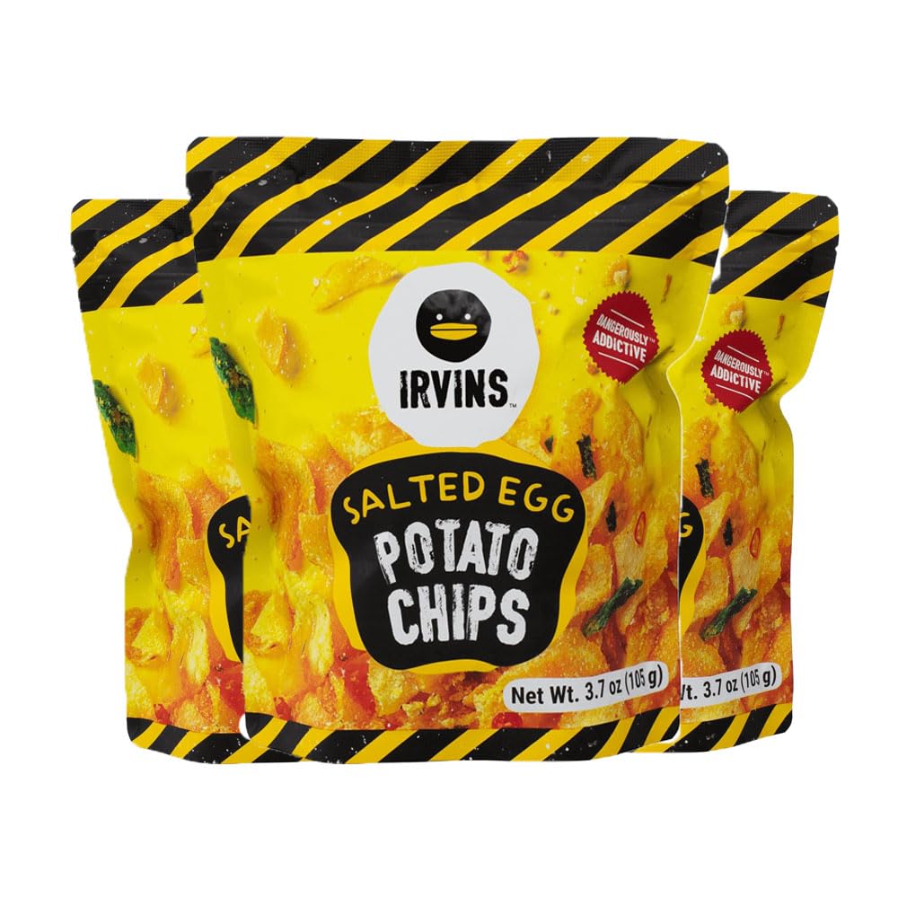 IRVINS Salted Egg Potato Chips Crisps 105g (Pack of 3) - Sari X Sari