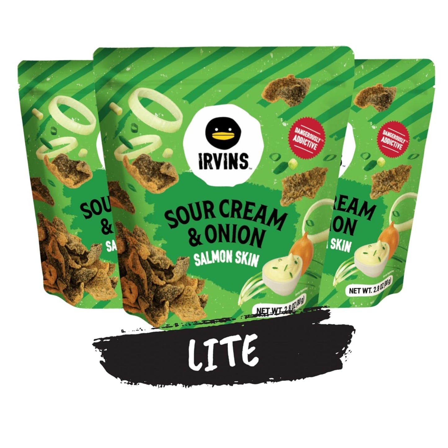 IRVINS Salted Egg Salmon Skin Chips Crisps Premium Hand Cooked Halal High Protein Keto-Friendly 3.7 oz (Pack of 3) - Sari X Sari