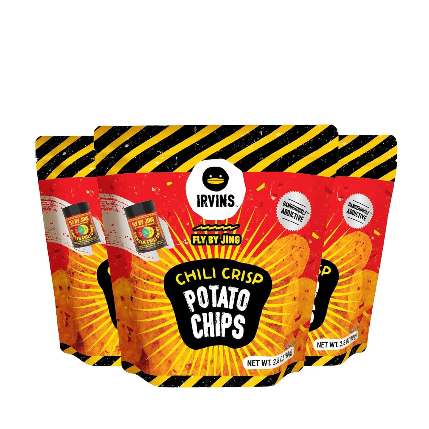 IRVINS Salted Egg Salmon Skin Chips Crisps Premium Hand Cooked Halal High Protein Keto-Friendly 3.7 oz (Pack of 3) - Sari X Sari