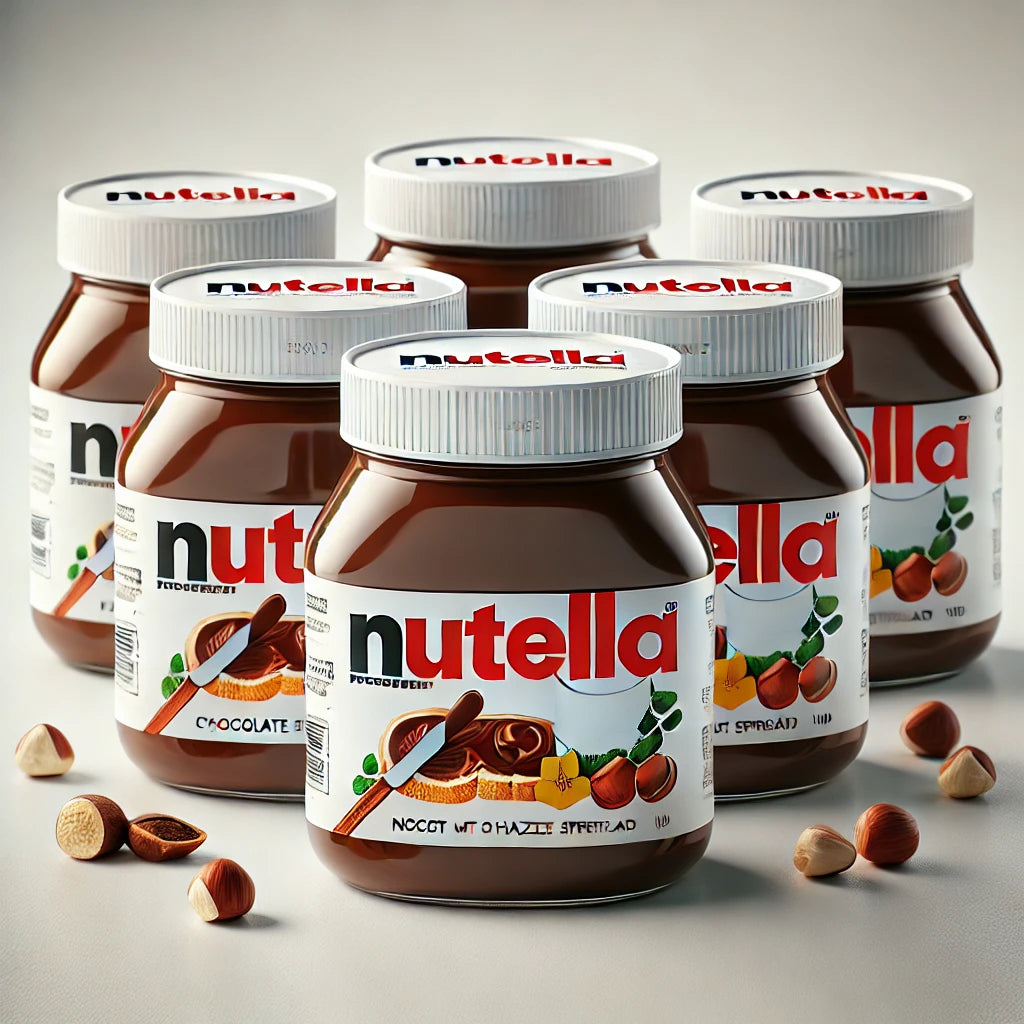 Mini Nutella Jars, 16 Pack of 0.88oz Glass Nutella Mini Jars by Snackivore. Single Serve Nutella. - Sari X Sari