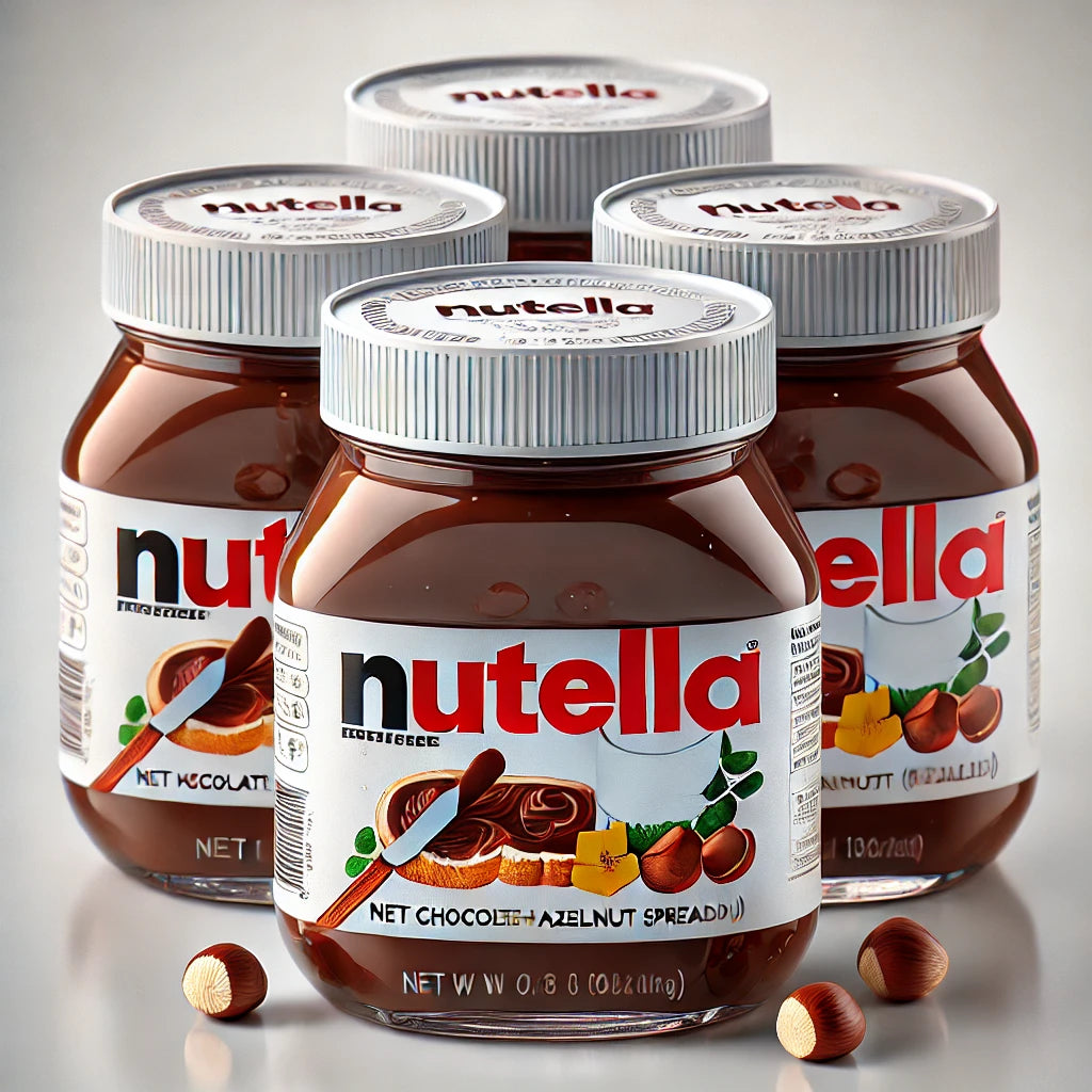 Mini Nutella Jars, 16 Pack of 0.88oz Glass Nutella Mini Jars by Snackivore. Single Serve Nutella. - Sari X Sari