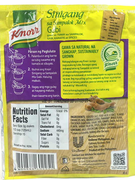 Knorr Tamarind Soup Mix (Sinigang Sa Sampalok Mix), 1.41Oz (40G) (Pack Of 6) - Sari X Sari