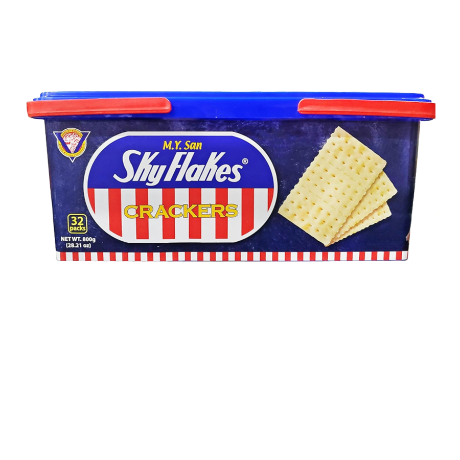 M.Y. San SkyFlakes Philippino Crackers 32 Packs 800g SET of 2