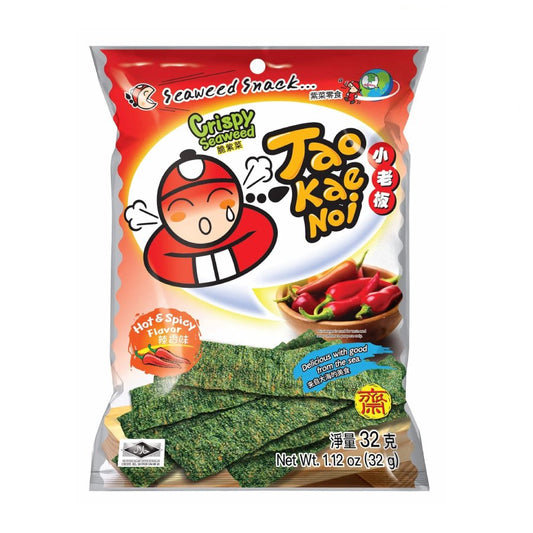 Tao Kae Noi Seaweed Hot and Spicy Flavor (2 Packs) - Sari X Sari