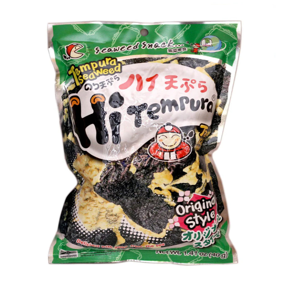 Hi Termpura (Tempura Seaweed Original) - 1.41oz (Pack of 6) - Sari X Sari
