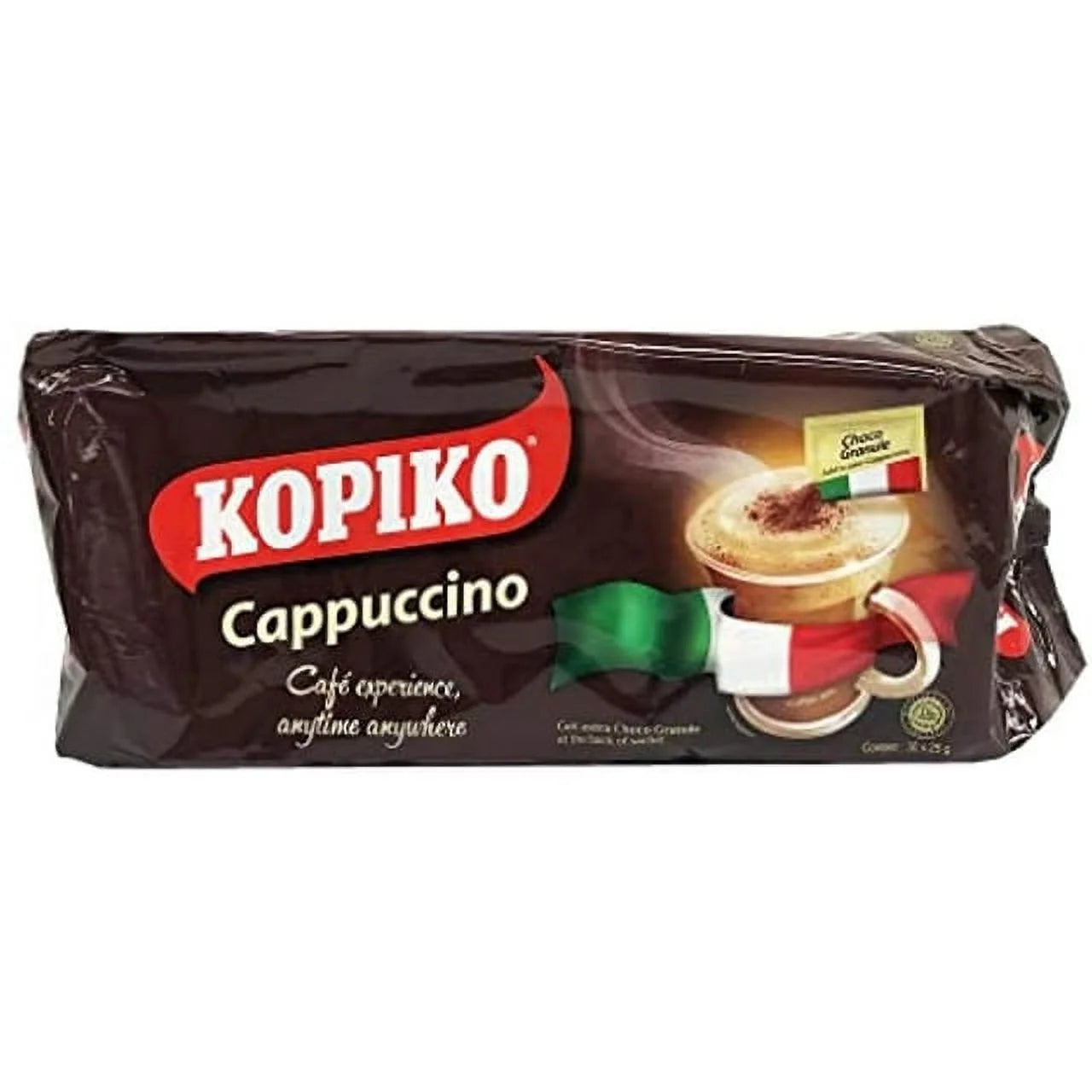 Kopiko 3-in-1 Instant Brown Coffee Mix & Cappuccino with Choco Granules - 30 Count - Sari X Sari